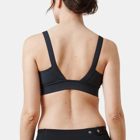 NEW ADAY "LIGHTEN UP" Sports Bra Shadow Sustainable Athleisure Size XS - Picture 2 of 9
